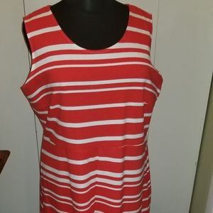 NWOT I.N.C. Striped Sleeveless A-Line Dress